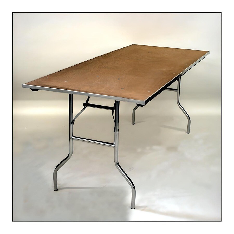 Rectangular folding table